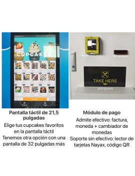 Comprar Cupcakes, Bombones , Pasteles , Bolleria , Tartas expendedora RENTING bancario